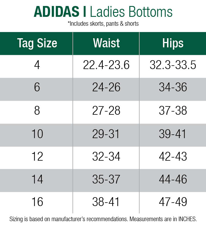 adidas-pants-womens size chart