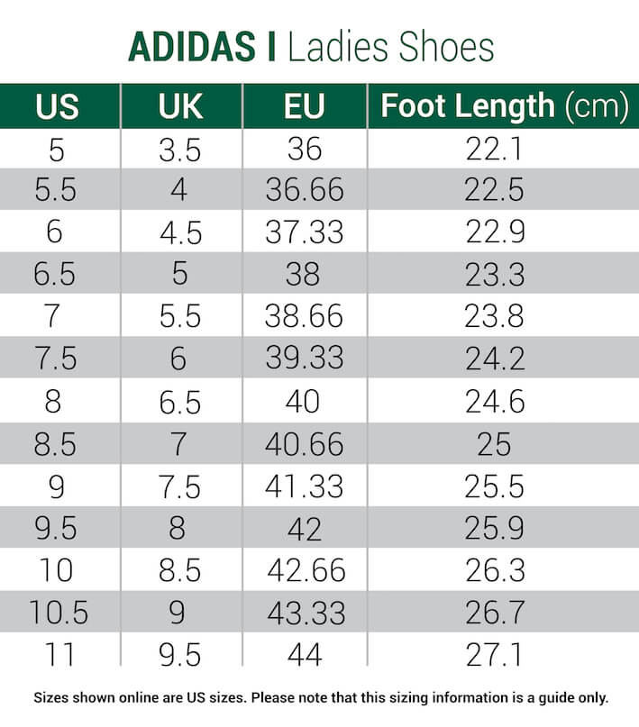 adidas-shoes-womens size chart