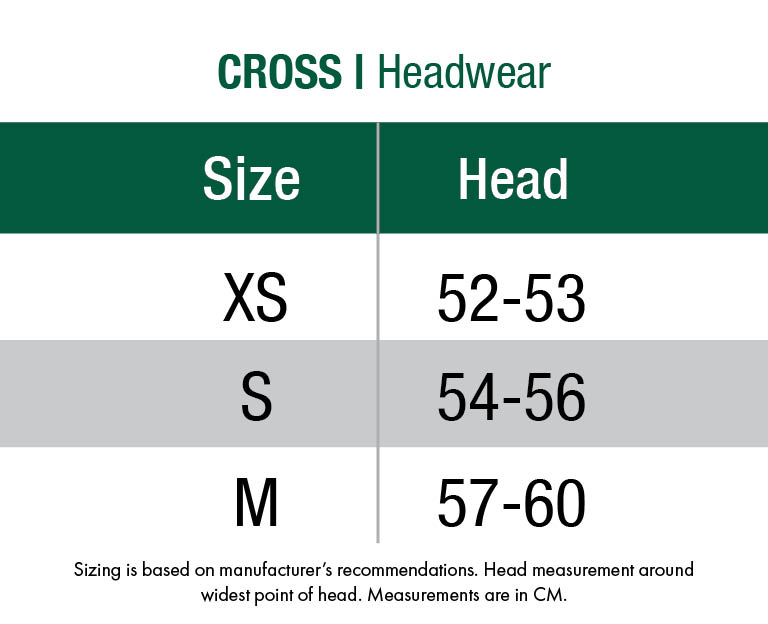 cross-hats-unisex size chart