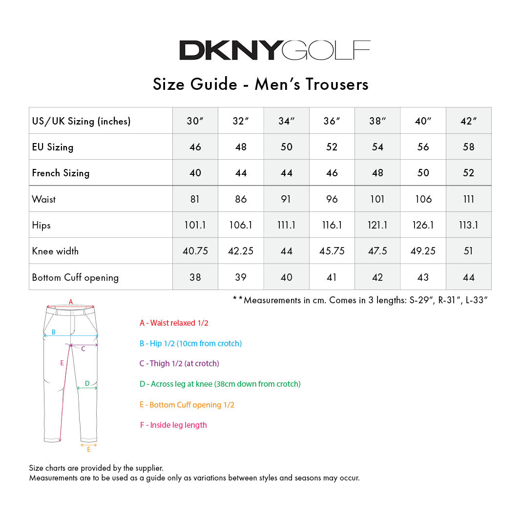 dkny-pants-mens size chart