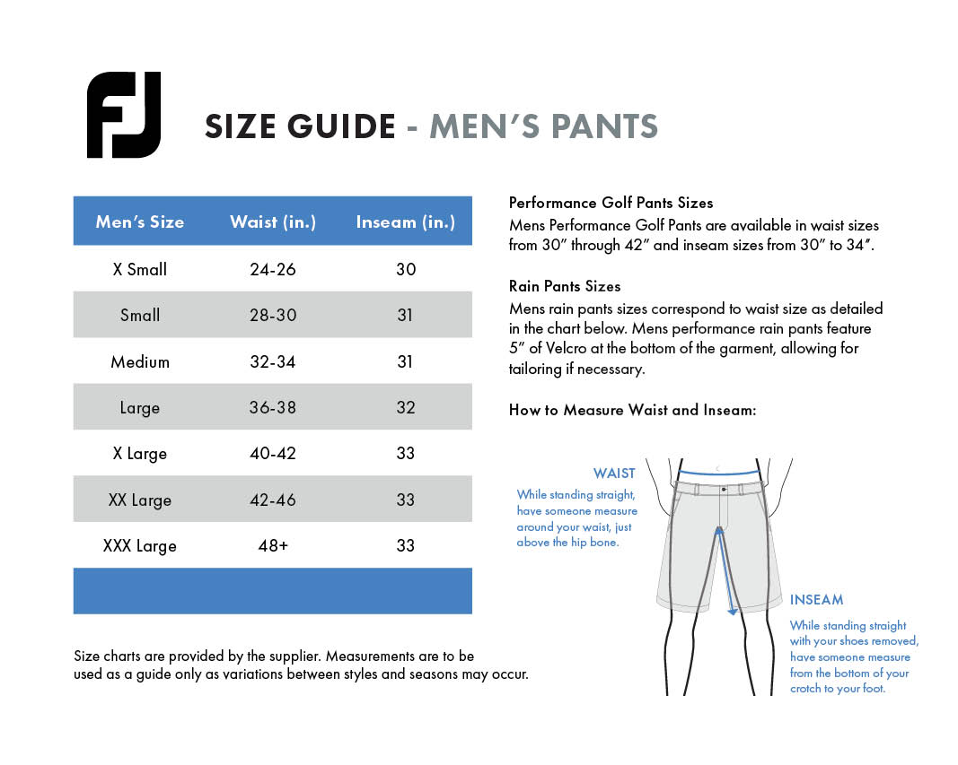 Pants Size Conversion Charts  Sizing Guides for Men  Women