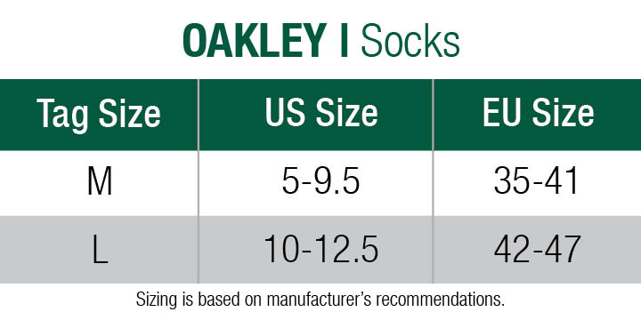 oakley-socks-mens size chart