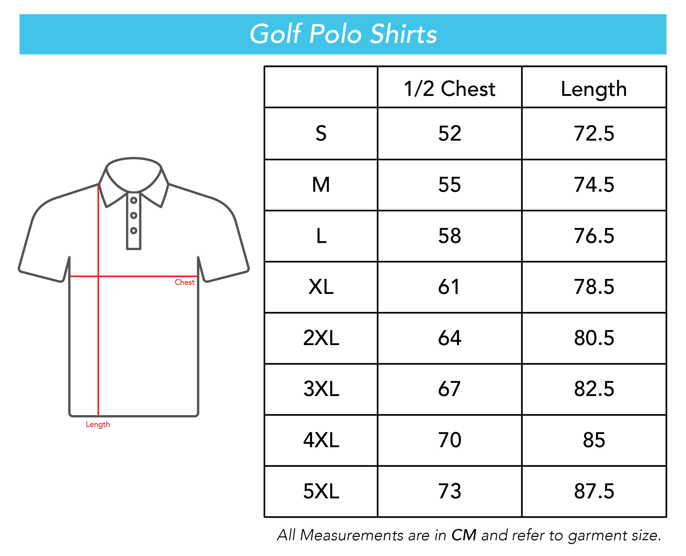 officialafl-shirts-mens size chart
