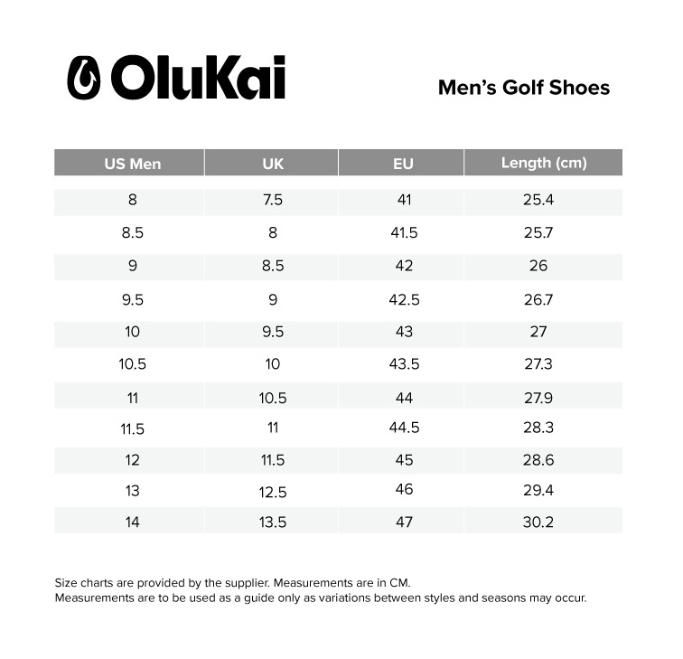 olukai-shoes-mens size chart