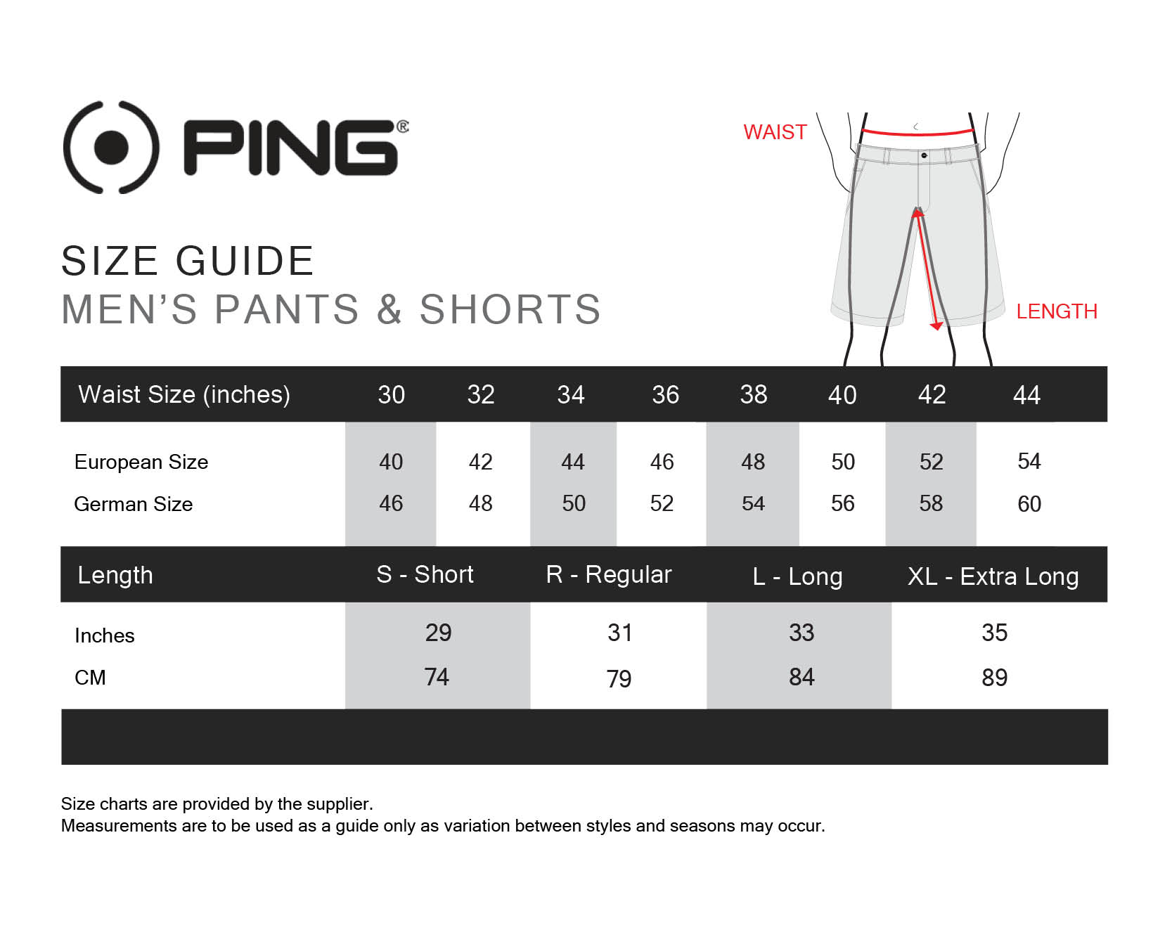 ping-pants-mens size chart