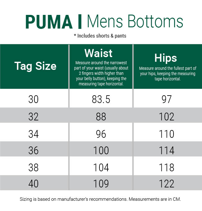 PUMA Footwear Size Charts  PRO TIPS by DICKS Sporting Goods