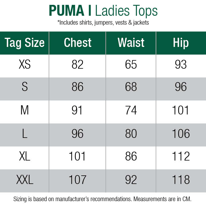 puma-shirts-womens size chart
