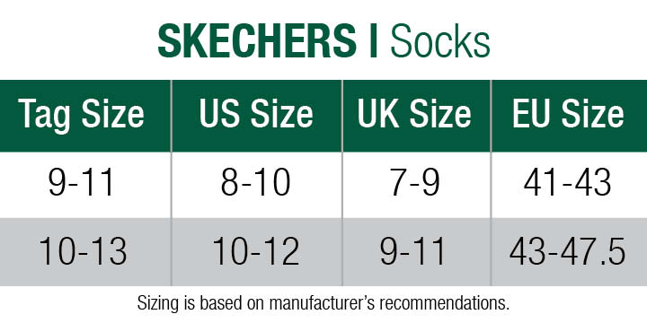 size guide skechers