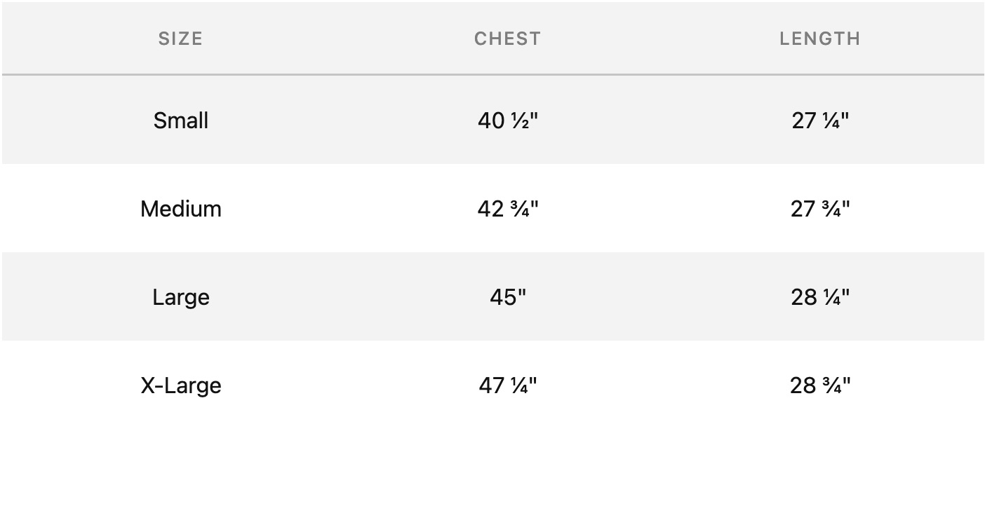 vessel-shirts-mens size chart