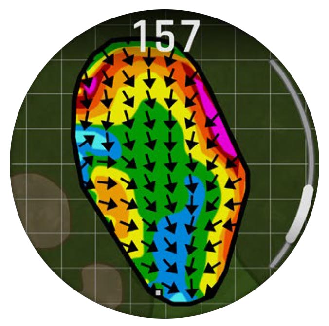 Garmin S70 GSP Golf Watch - Green Contour Mapping