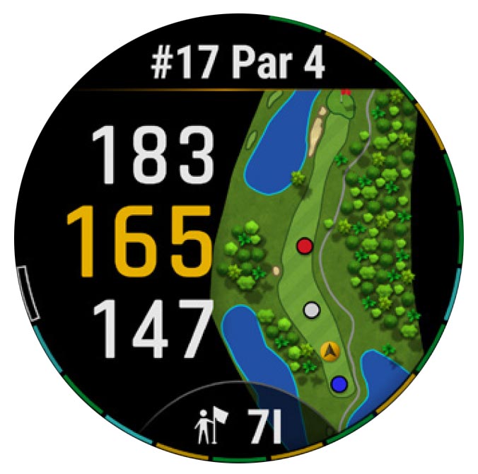 Garmin S70 GSP Golf Watch - Detailed Course Maps