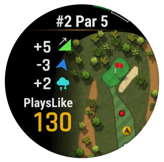 Garmin S70 GSP Golf Watch - Playslike Distances