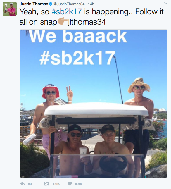 #SB2K17 - Thomas, Fowler, Spieth and Kaufman's Vacation 3