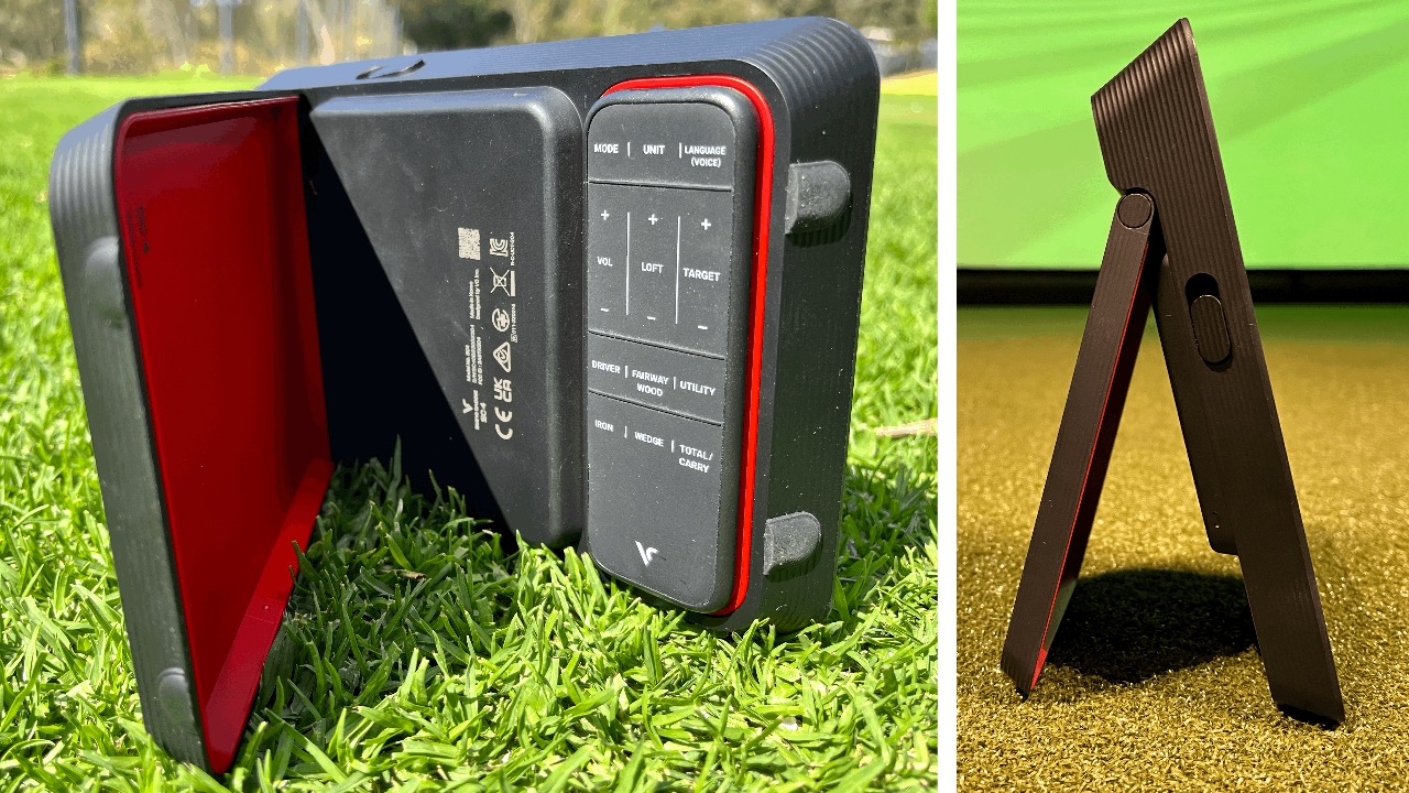 Swing Caddie SC4 Launch Monitor - Side Profile + Remote