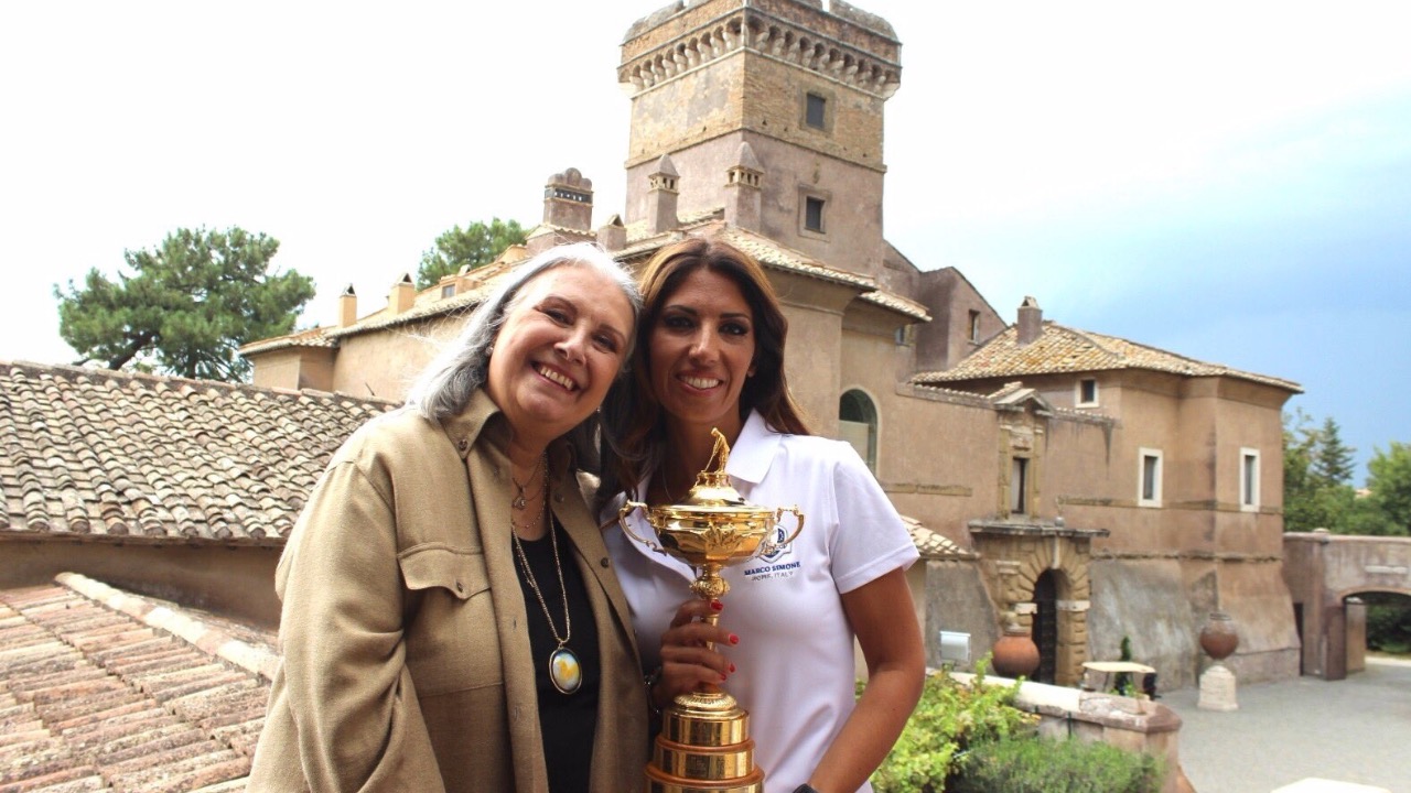 Marco Simone owner Lavinia Biagiotti and her late mother Laura Biagiotti