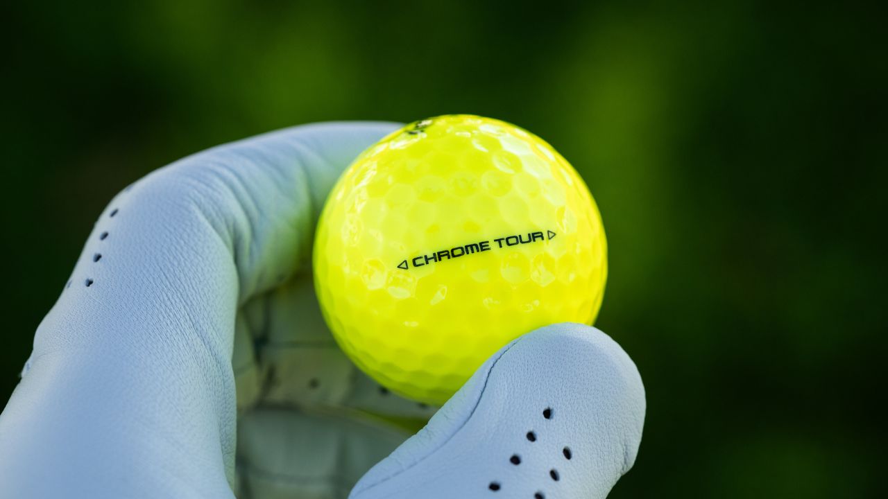 Callaway Chrome Tour Yellow ball is a four layer golf ball