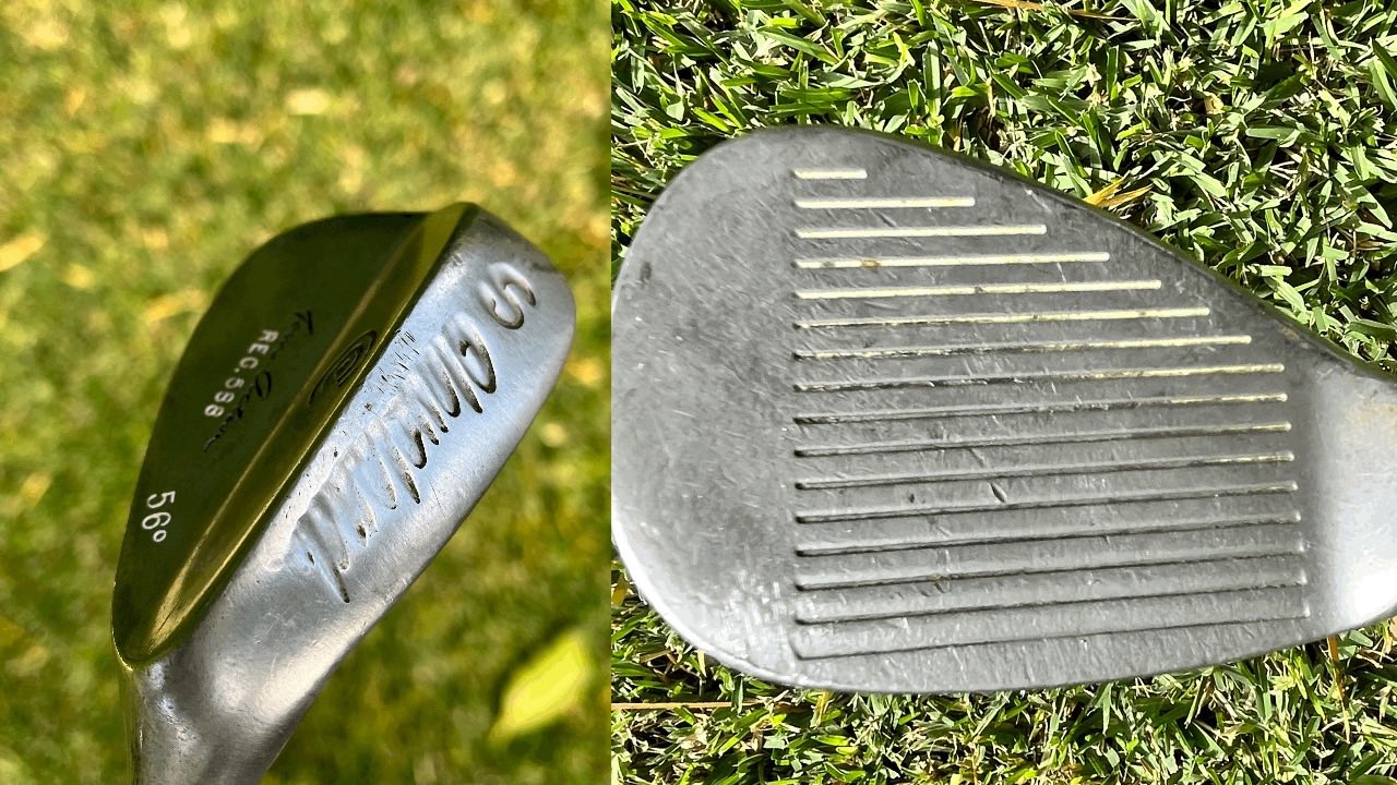 Worn out wedge face and grooves